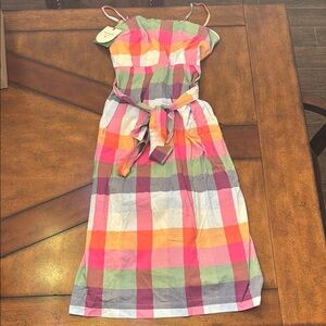 Kate Spade Pink and Orange Smocked Sundress
